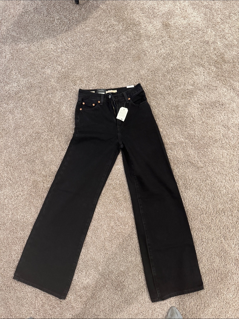Levi's Black Wide-Leg Women's Jeans